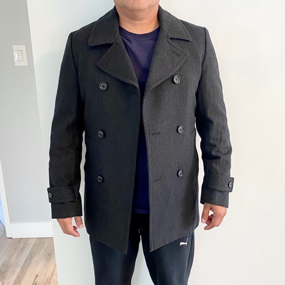 Pronto Uomo double breasted men’s  wool coat sizeS - Picture 5 of 5